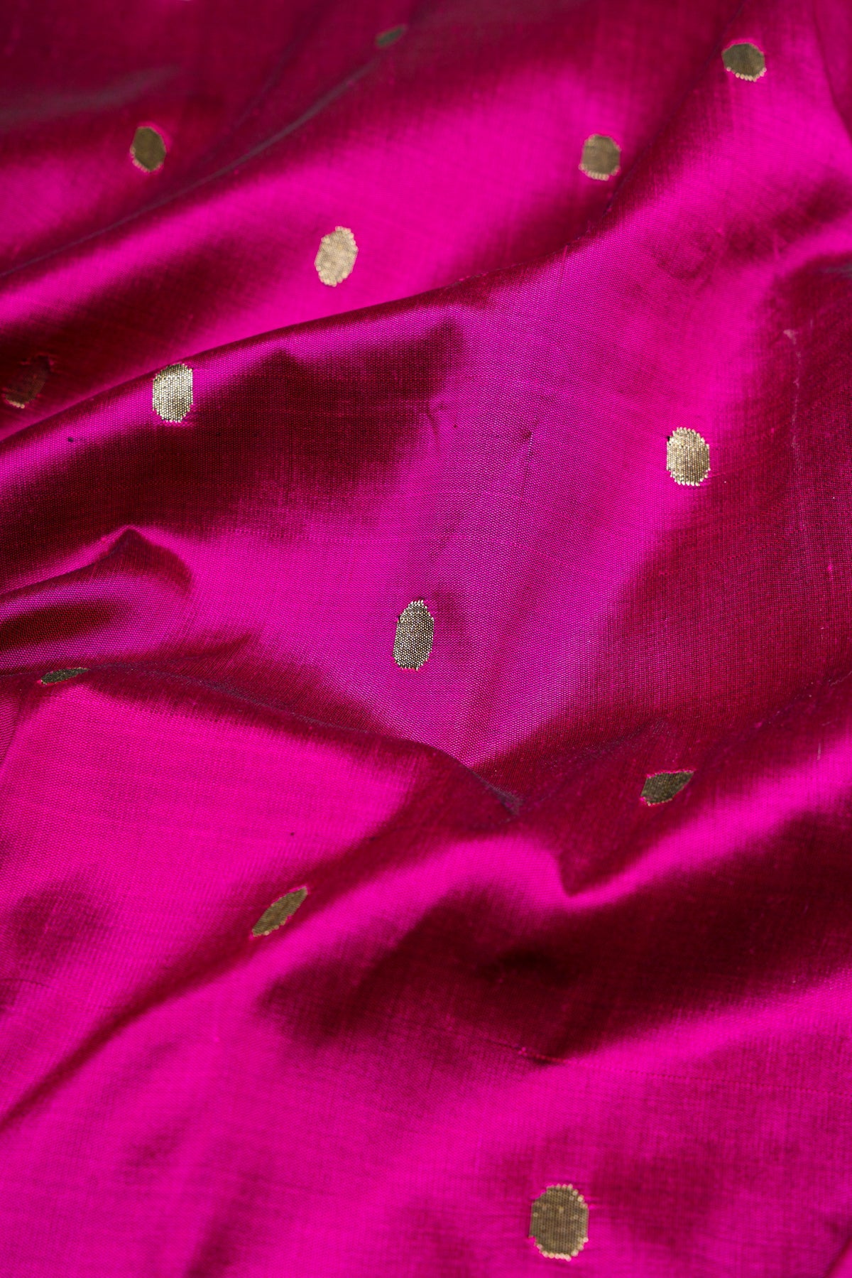Paithani Silk Butta Purple Saree With Floral Border