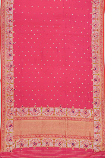 Banarasi Silk Butta Pink Saree