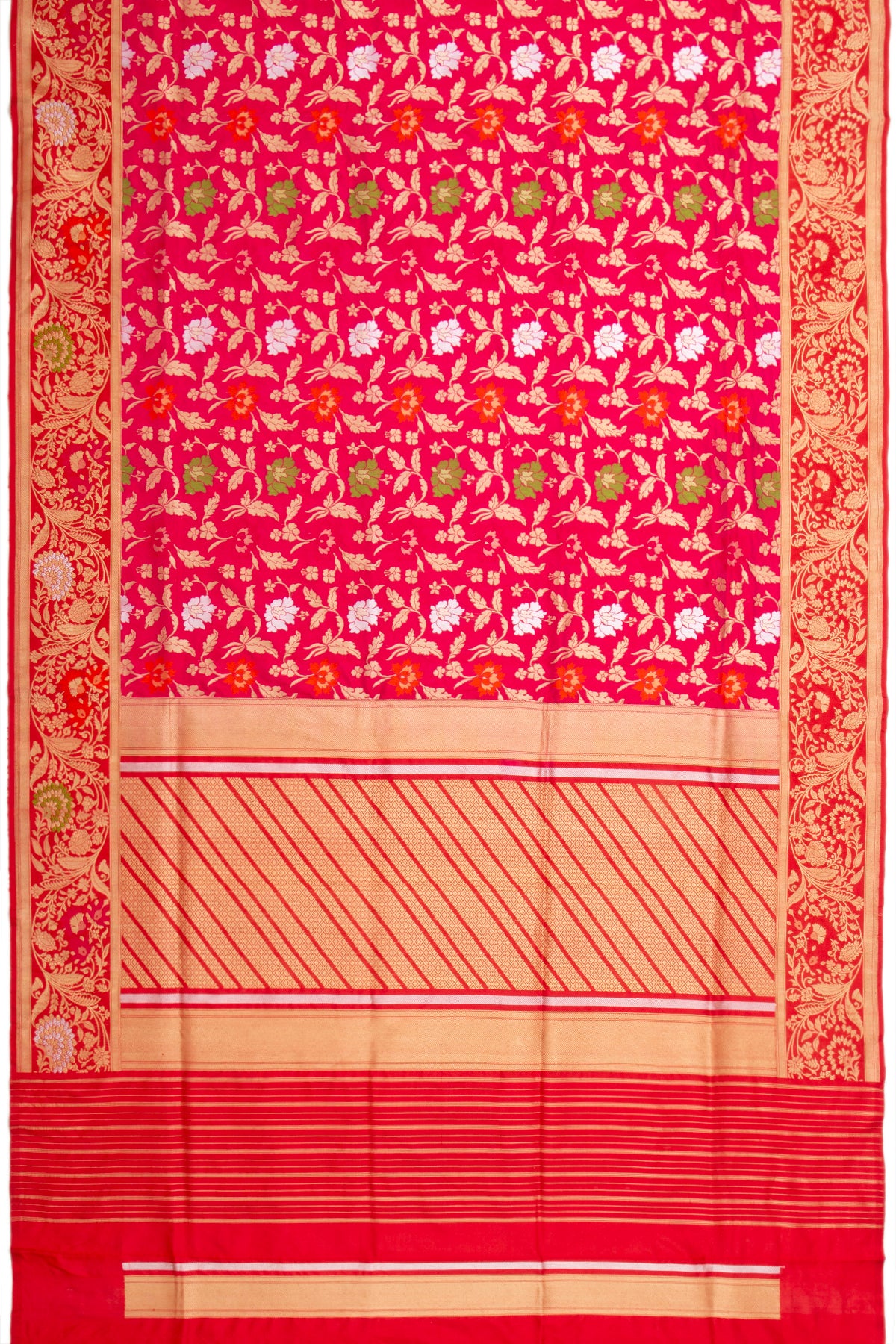 Banarasi Silk Brocade Pink Saree