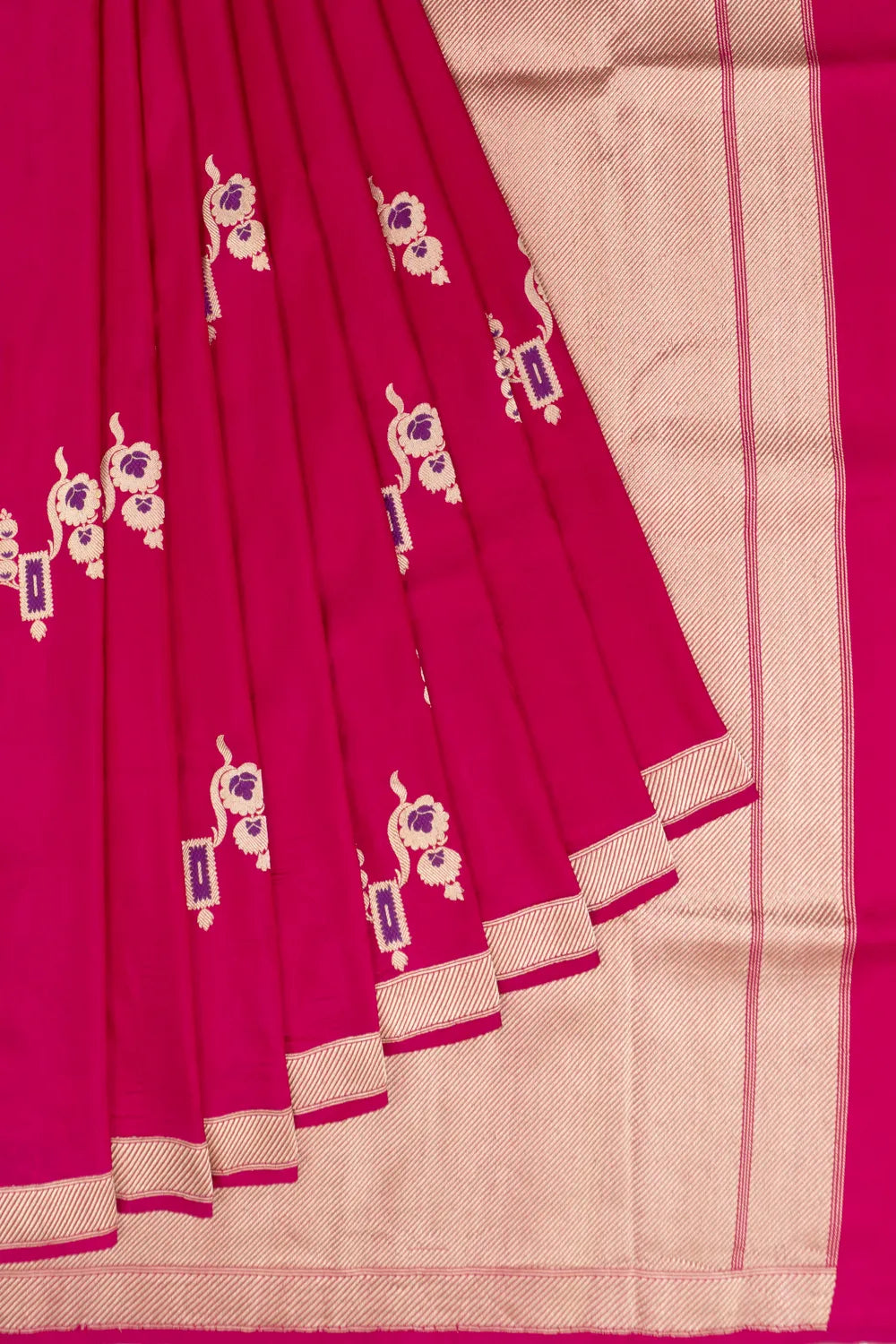 Banarasi Silk Jaal Pink Saree