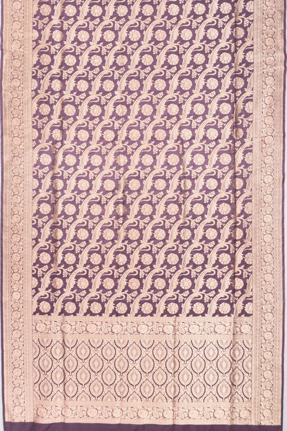 Banarasi Silk Brocade Lilac Saree