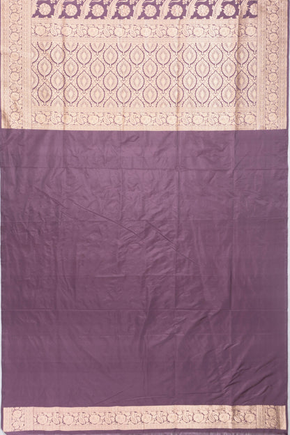 Banarasi Silk Brocade Lilac Saree